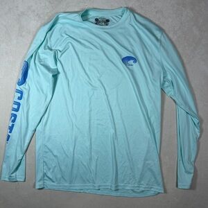 Costa Sunglasses Size Large UV Blocking Long Sleeve Fishing Beach Shirt